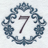 Damask Number 7 - 7 Inch