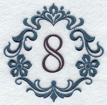 Damask Number 8 - 7 Inch