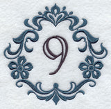 Damask Number 9 - 7 Inch