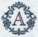 Damask Letter A - 7 inch