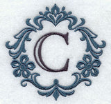 Damask Letter C - 7 inch