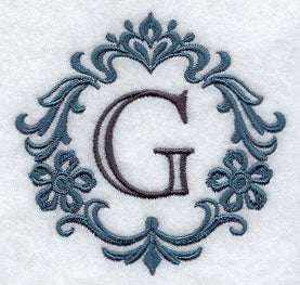 Damask Letter G - 7 inch