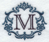 Damask Letter M - 7 Inch