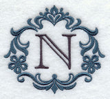 Damask Letter N - 7 Inch
