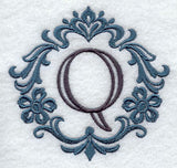 Damask Letter Q - 7 Inch