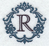 Damask Letter R - 7 Inch
