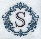 Damask Letter S - 7 Inch