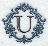 Damask Letter U - 7 Inch