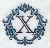 Damask Letter X - 7 Inch