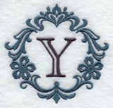 Damask Letter Y - 7 Inch
