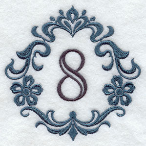 Damask Number 8 - 7 Inch