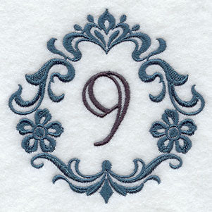 Damask Number 9 - 7 Inch