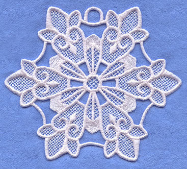 Fleur-de-lis Snowflake (Lace) – Embroidery Library