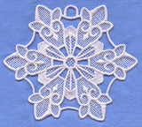 Fleur-de-lis Snowflake (Lace)
