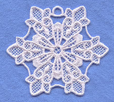 Fleur-de-lis Snowflake (Lace)