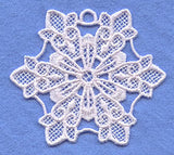 Fleur-de-lis Snowflake (Lace)