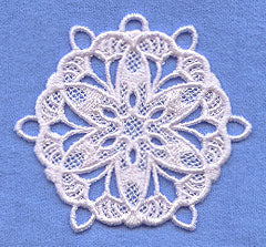 Poinsettia Snowflake (Lace)