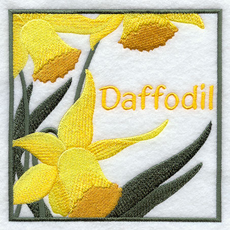 Daffodil Floral Square