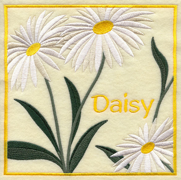 Daisy Floral Square
