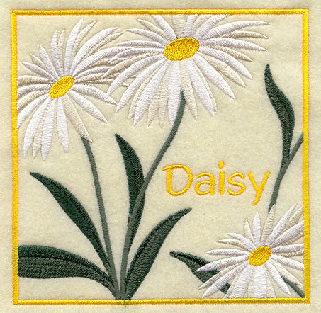 Daisy Floral Square