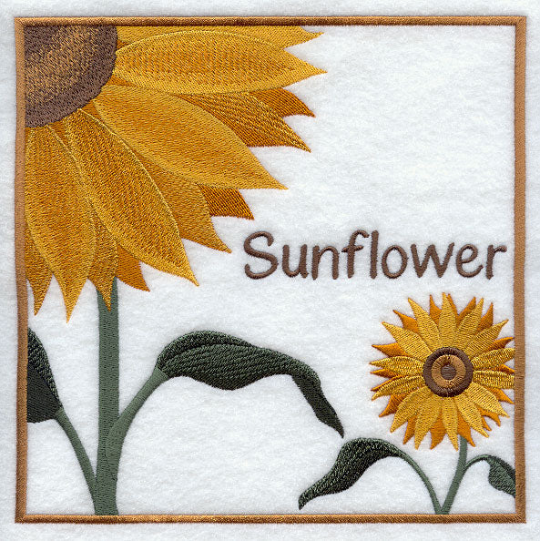 Sunflower Floral Square