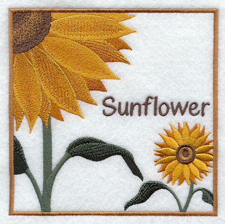 Sunflower Floral Square