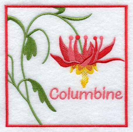 Columbine Floral Square