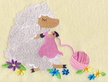 Crocheting Sheep