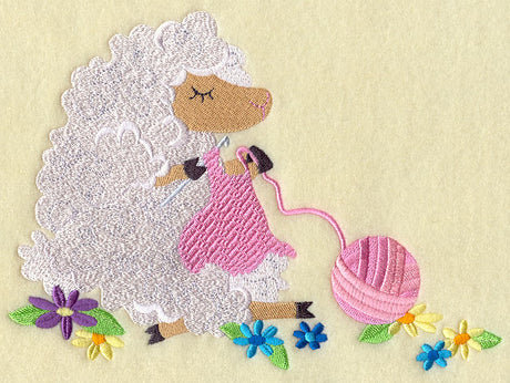 Crocheting Sheep