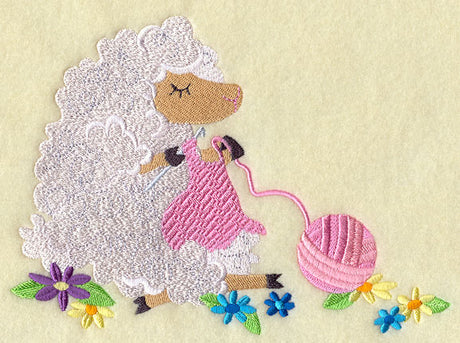 Crocheting Sheep