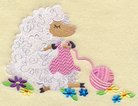 Crocheting Sheep