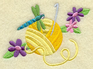 Crochet Needle and Yarn