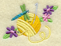 Crochet Needle and Yarn