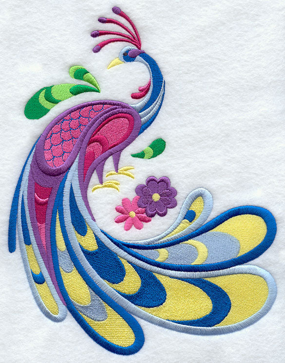 Swirling Peacock