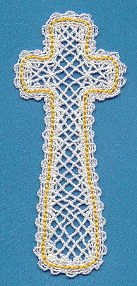 Cross Bookmark (Battenburg Lace)
