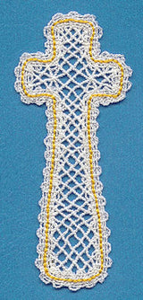 Cross Bookmark (Battenburg Lace)