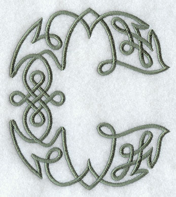 Celtic Knotwork Letter C - 5 Inch