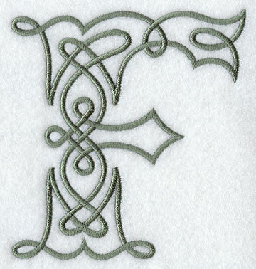 Celtic Knotwork Letter F - 5 Inch