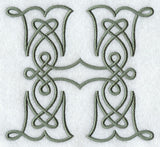 Celtic Knotwork Letter H - 5 Inch