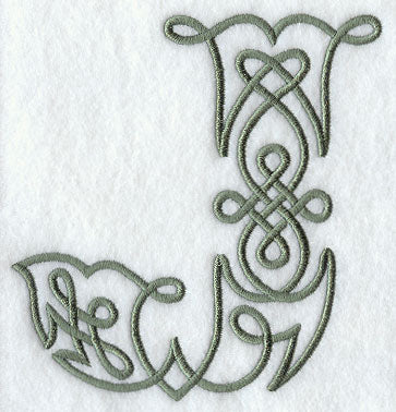 Celtic Knotwork Letter J - 5 Inch