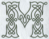 Celtic Knotwork Letter M - 5 Inch