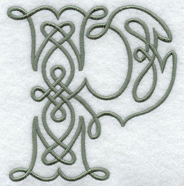 Celtic Knotwork Letter P - 5 Inch