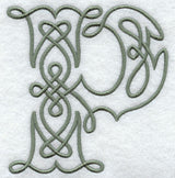 Celtic Knotwork Letter P - 5 Inch
