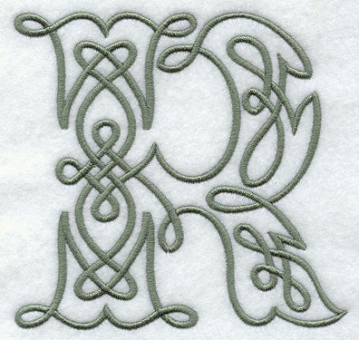 Celtic Knotwork Letter R - 5 Inch