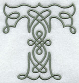 Celtic Knotwork Letter T - 5 Inch