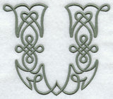 Celtic Knotwork Letter U - 5 Inch