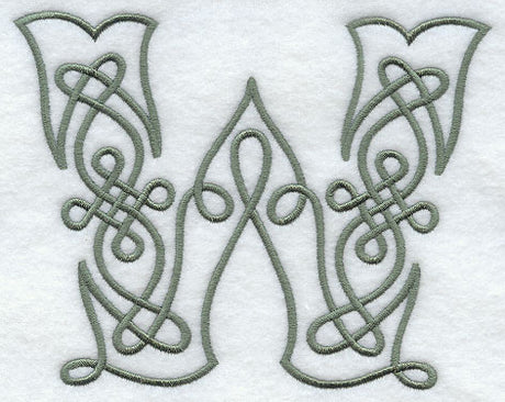Celtic Knotwork Letter W - 5 Inch