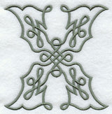 Celtic Knotwork Letter X - 5 Inch