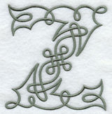 Celtic Knotwork Letter Z - 5 Inch