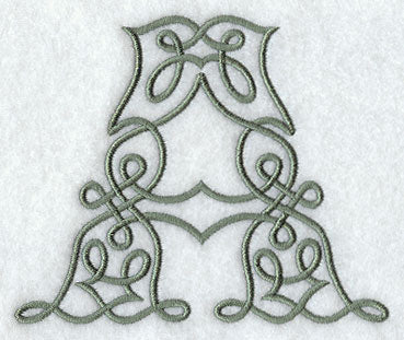 Celtic Knotwork Letter A - 5 Inch